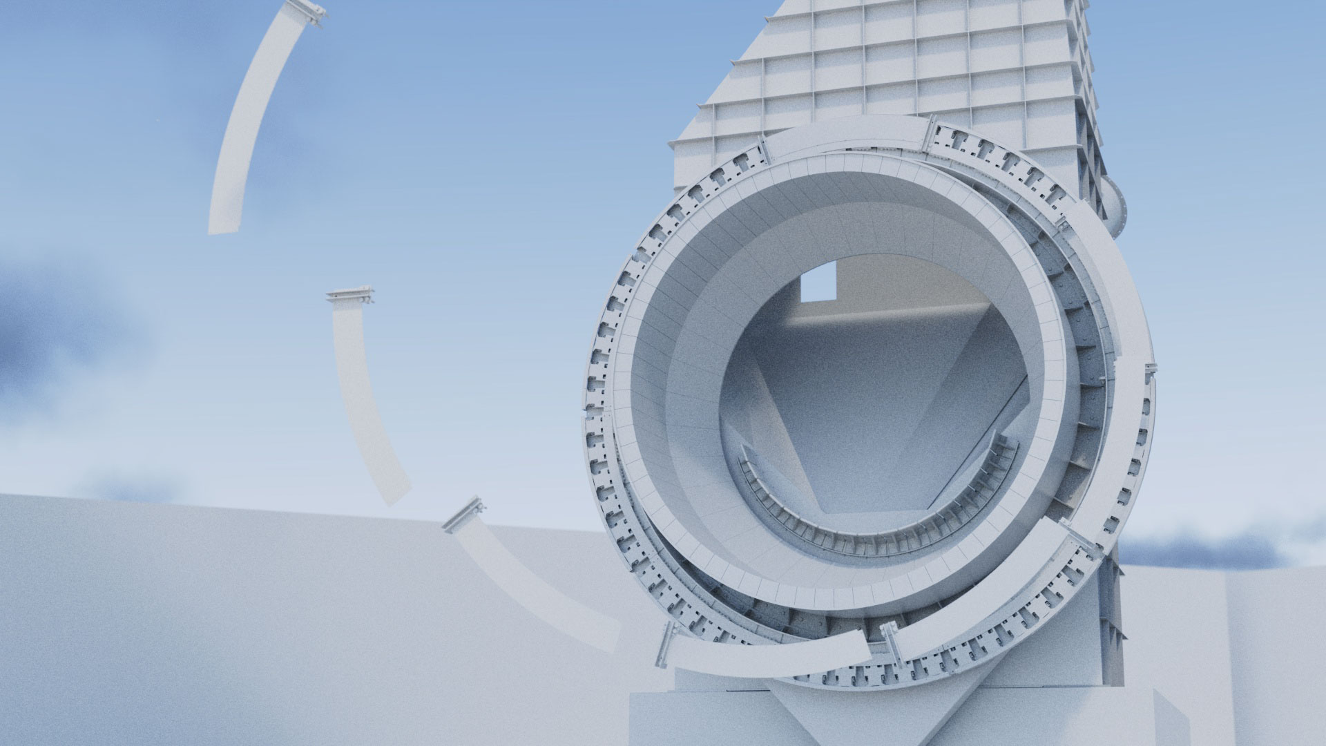 Full CGI product advertisement for FLSmidth industrial technology